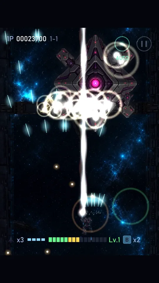 MechStrikers 스크린샷: 관통 빔